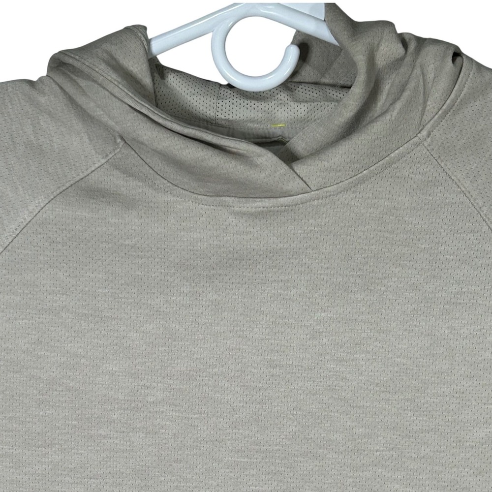 All In Motion Men Mesh Spacer Hoodie Light Beige Athletic Performance Size L NWT